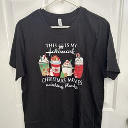 This Is My Hallmark Watching Blanket T-Shirt – New – Size Large