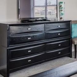 Dark Brown Dresser And Nightstand
