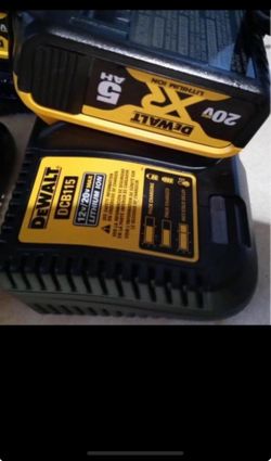 NEW DEWALT 5.0 XR BATTERY AND CHARGER