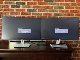 Two 24” Dell Monitors Fully Functional