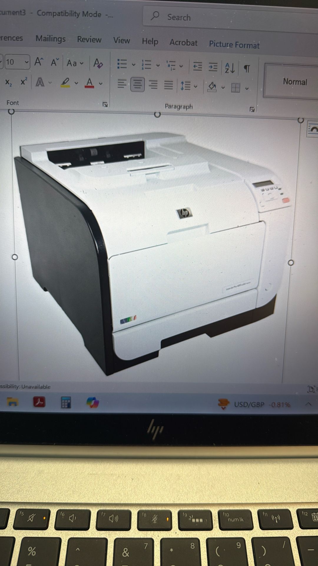 HP Laser Jet Pro 400