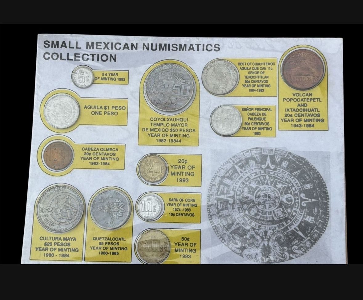 Mexico Coin Set. Vintage collection. 12 Coin