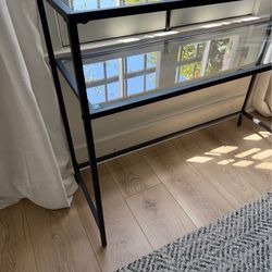 Glass Top Console Table