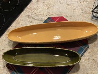 Crate & Barrel Serving Bowls