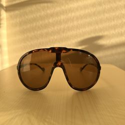 Brown Large Frame Sunglasses 
