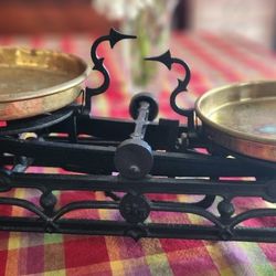Antique Wrought Iron Balance Scale