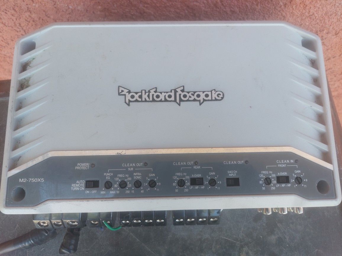 AMPLIFICADOR AMPLIFIER ROCKFORD FOSGATE 5 CHANELS GOOD CONDICIÓN ABLO ESPAÑOL