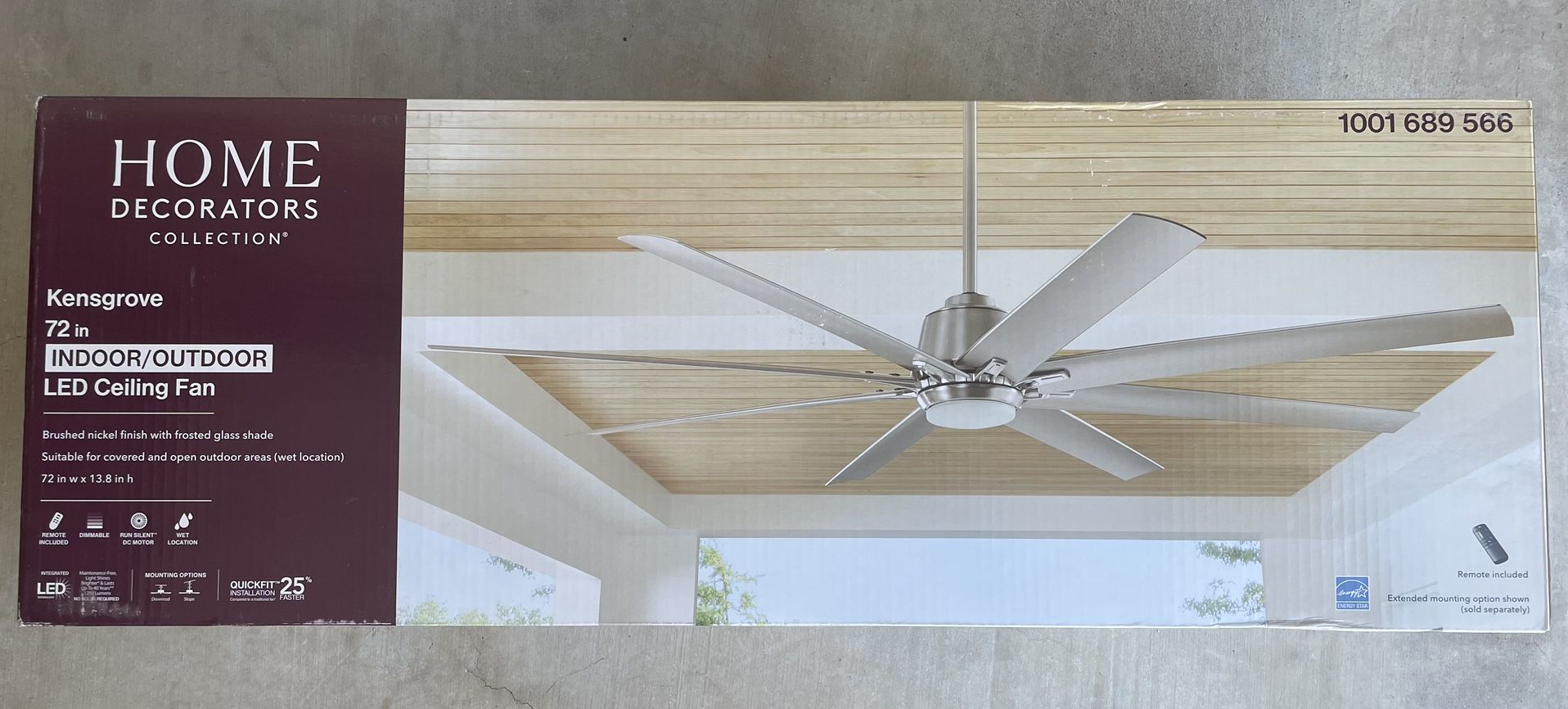 Kensgrove 72 Inch Ceiling Fan