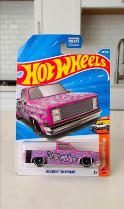 Hot Wheels '83 Chevy Silverado Black Widow Pink