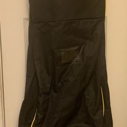 Golf Clubs Travel Bag Case Cover Wheels Carrier With Four Head Covers