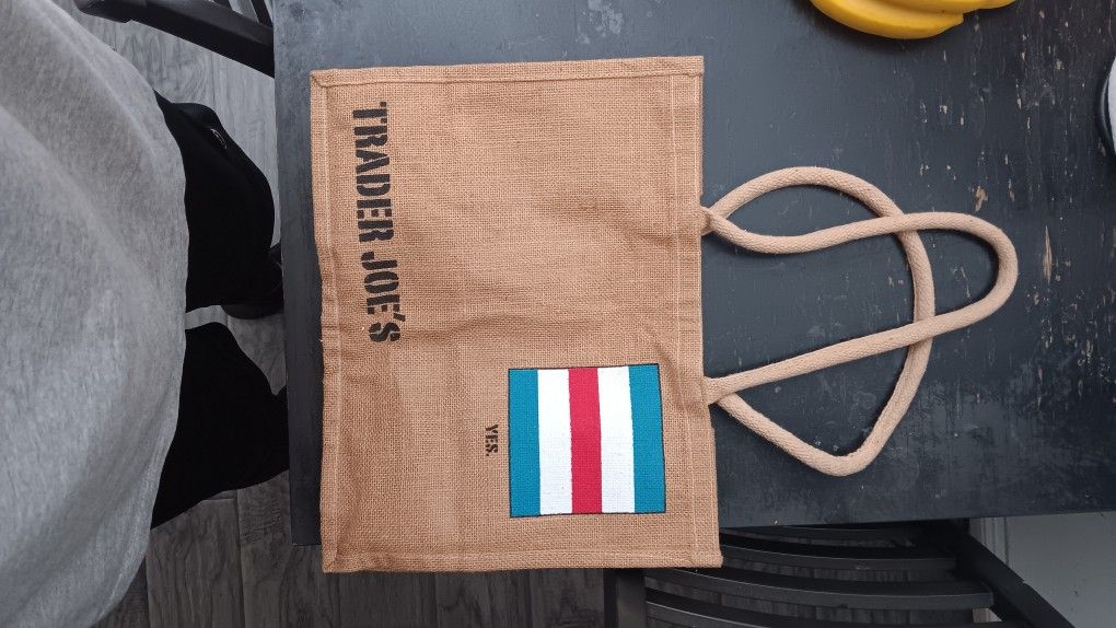 Rare Trader Joe's Bag - Discontinued Trader Joe's Tote Bag - Trader Joes Nautical Shopping Tote Bag