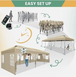 10x30 Pop Up Canopy Commercial Tent Waterproof Car Gazebo Outdoor