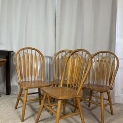 Arrowback Modern Country Dining Chairs (4)
