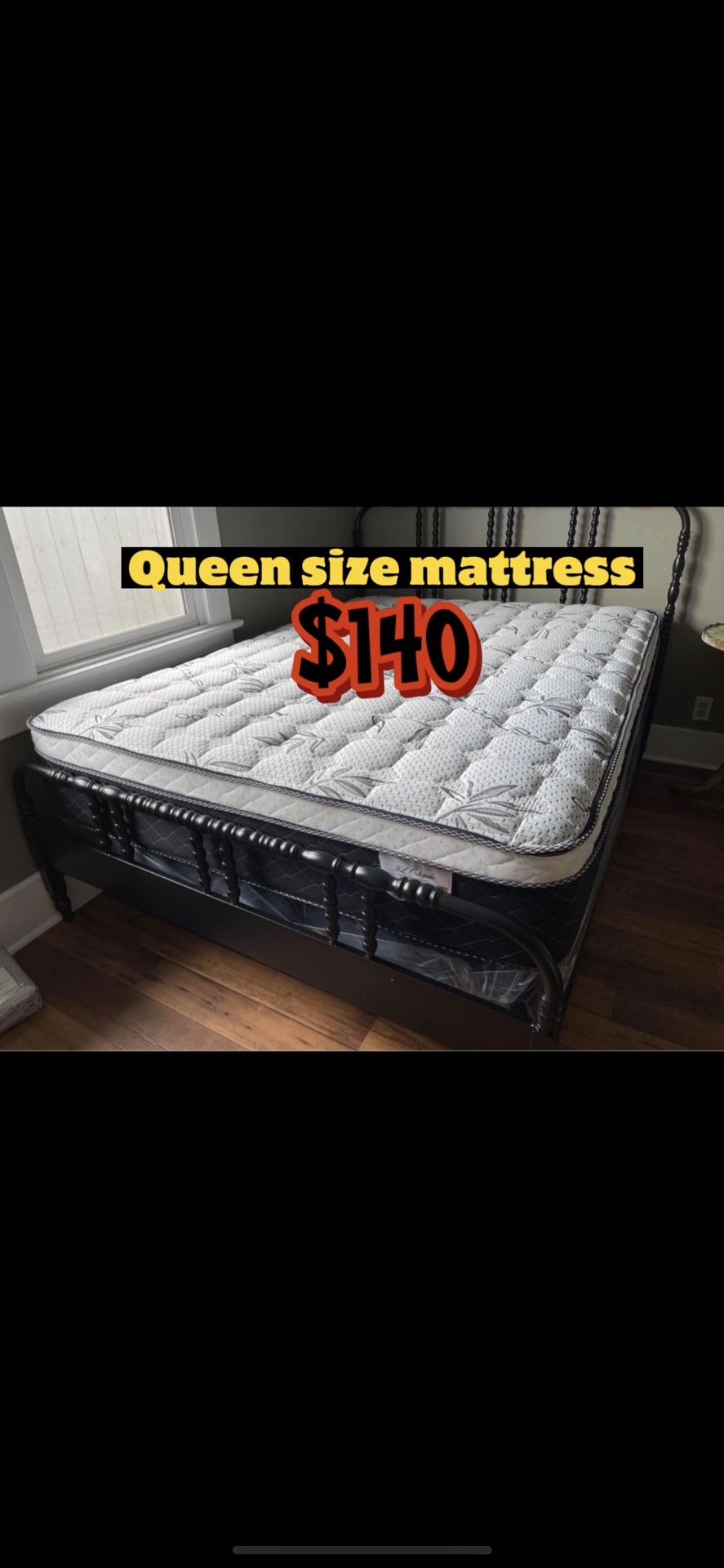 Queen Size Euro Pillow Top Mattress