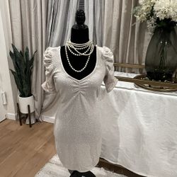 White Dress With Small Stones 