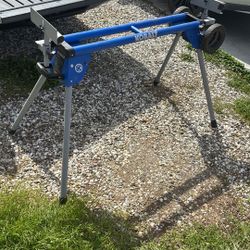 Cobalt Miter Saw Stand With Rolling Wells 