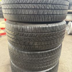 4 used tires 245/55r18 Goodyear 8% tread🤑free installation ‼️