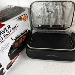 Power XL Smokeless Electric Indoor Removable Grill and Griddle Plates, Nonstick Cooking #712