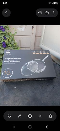 Imarku stainless steel frying pan