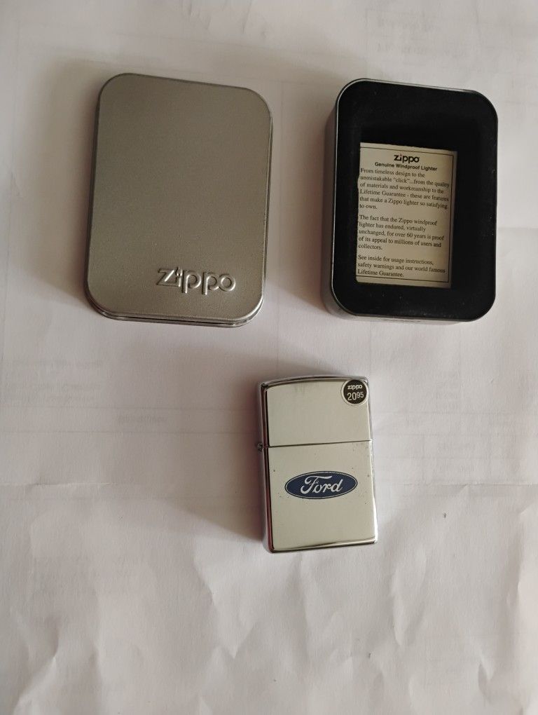 Lighters Promo GOODYEAR/Hardcrome FORD Zippo NASCAR Hemetpull back Butane 3 Lighters In All