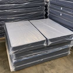 King Size Box Spring Foundation — Brand New, Wrapped in Plastic. Available in All Sizes. Same-Day Delivery.