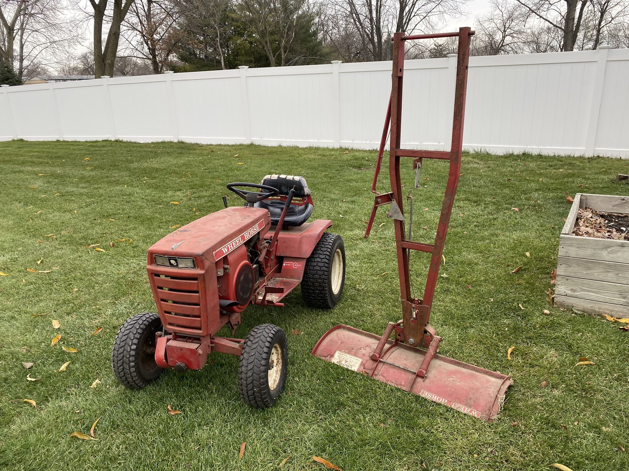 Wheel Horse 42” Tractor And Snow Blade