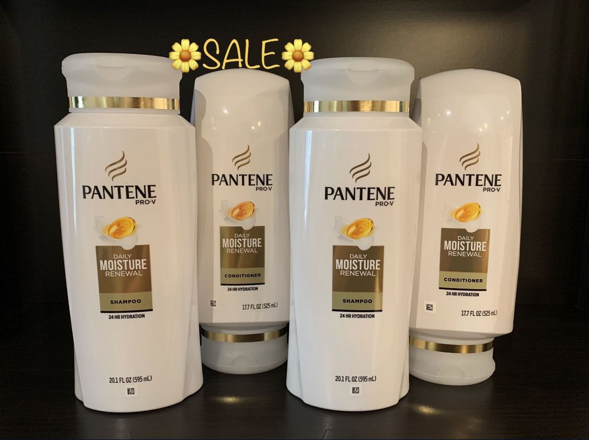 NOW $11.99 ➡️ (PACK OF 4) PANTENE PRO-V SHAMPOO & CONDITIONERS 20.1 OZ