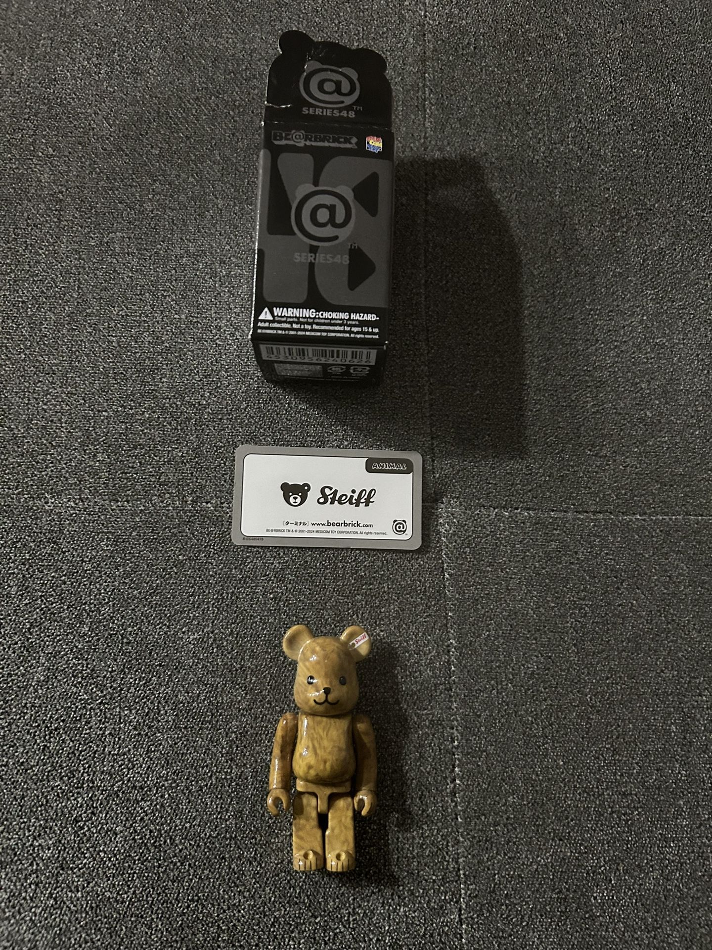 BE@RBRICK series 48 Steiff Teddy Bear - Animal - 100% Bearbrick Medicom Toy