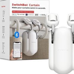 SwitchBot Curtain Smart Electric Motor - Wireless App Automate Timer Control, Add SwitchBot Hub Mini to Make it Compatible with Alexa, Google Home, IF