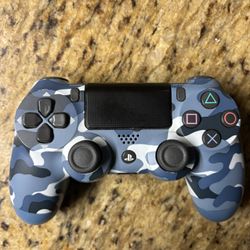 PS4 Blue Camo Controller 