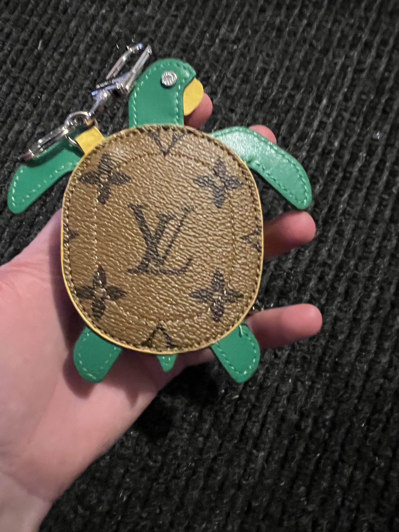 Louis Vuitton LV Green Turtle Keychain