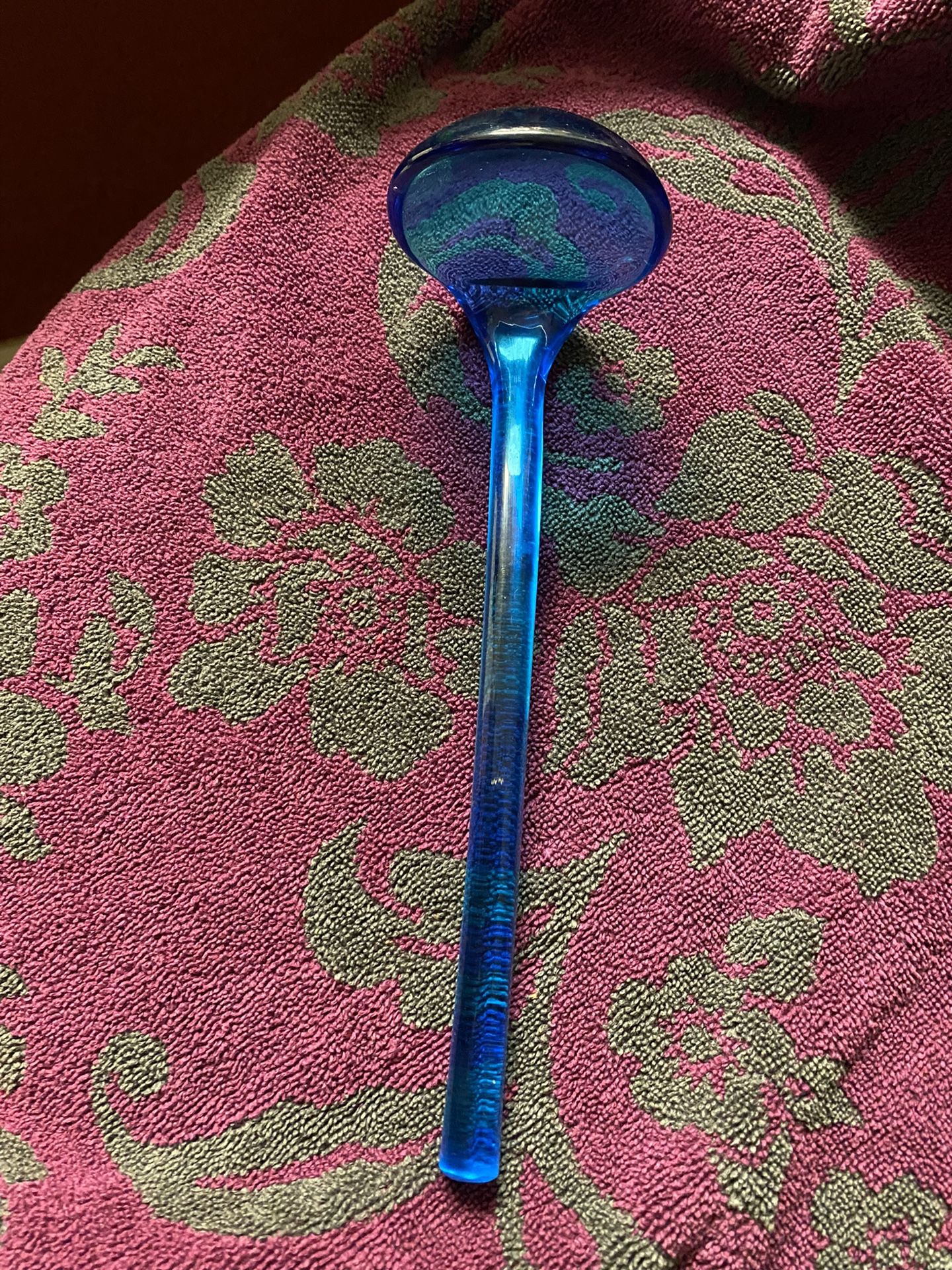 Antique Cobalt Blue Glass Ladle