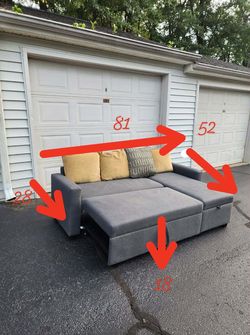 Sectional Bed Gray