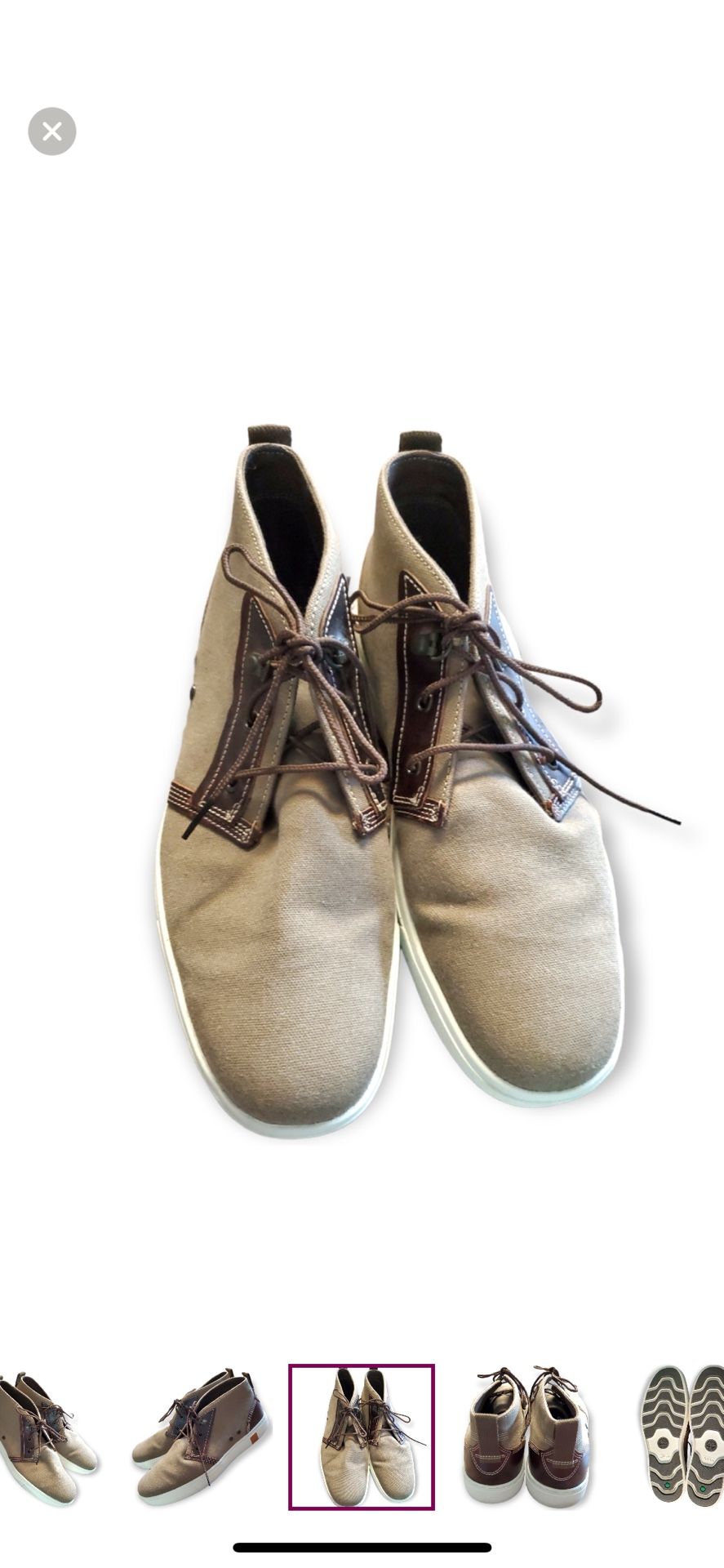 Timberland | 11 High Top Amherst Brown Canvas Chukka Boots Shoes