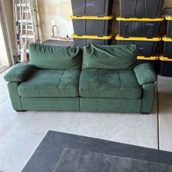 (2) 79” W upholstered Sofa Velvet Couch With USB Charging Ports