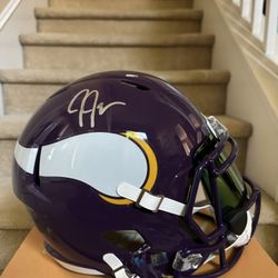 Justin Jefferson Autographed Replica Helmet