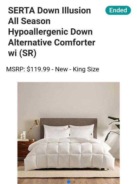 SERTA COMFORTER SET- KING