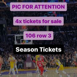 Lakers Season Tickets!!
