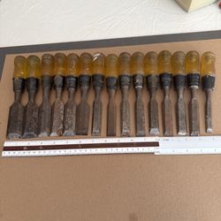15 Old Chisels Stanley