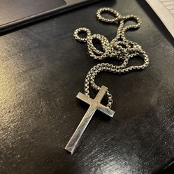 Titanium Cross Necklace And Chain