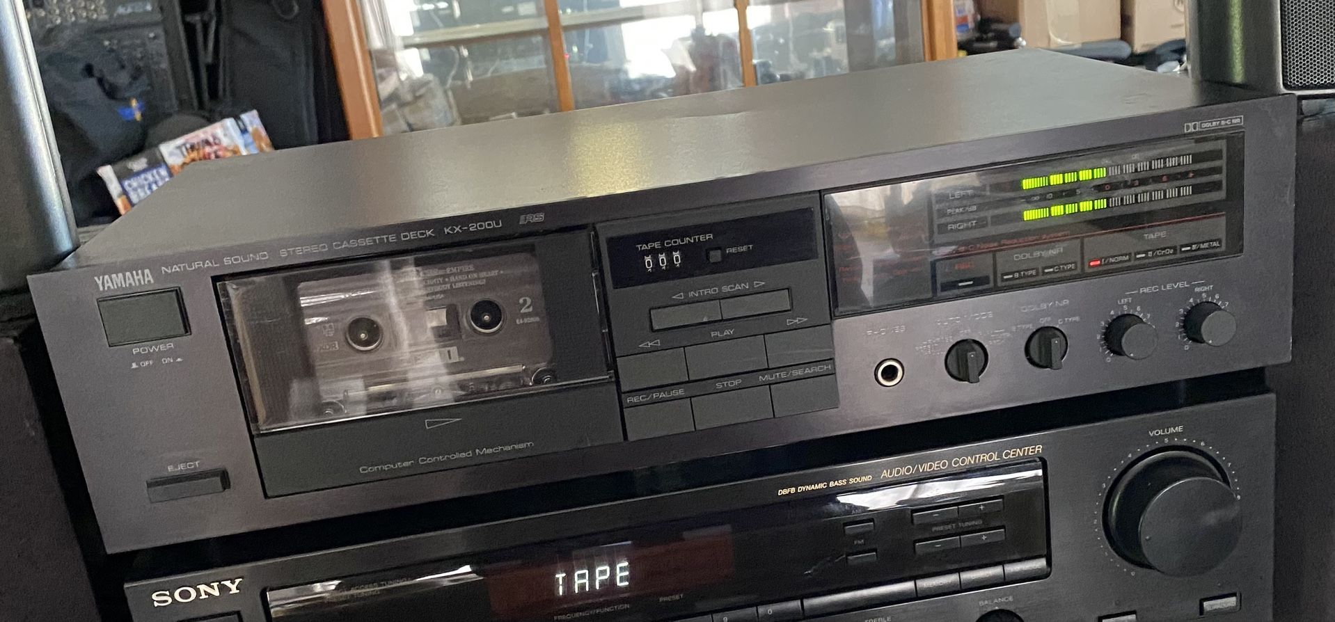 YAMAHA KX-200U 2-HEAD/DOLBY-B+C CASSETTE DECK/FULLY-OPERABLE…