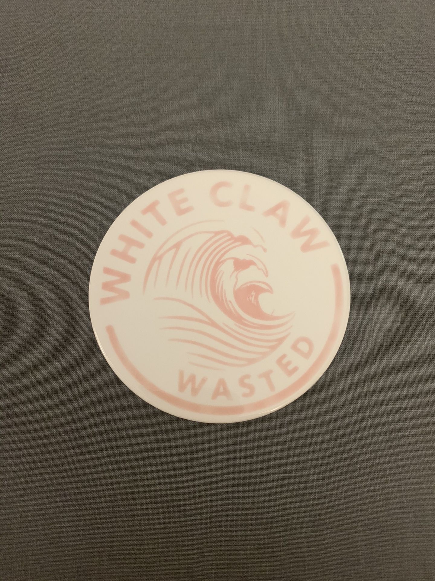 Custom white claw coasters