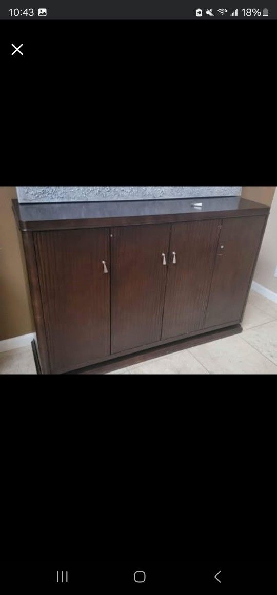 Wooden Accent Cabinet