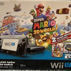 Nintendo Wii U 32 GB Super Mario 3D World Deluxe Set - Black