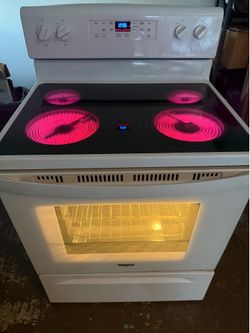 White Whirlpool Stove