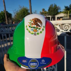 Mexican Flag Fiberglass Hard Hat