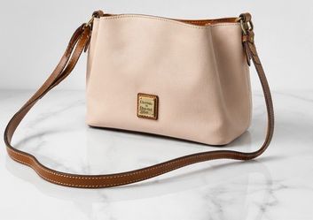 Dooney & Bourke Florentine Leather Crossbody Bag in Light Pink