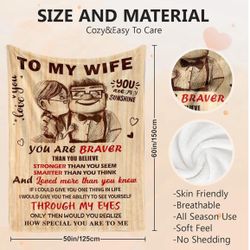“To My Wife” Blanket