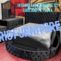 Furniture or Storage bad  black Round