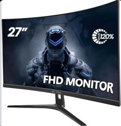 CRUA 27" Curved Gaming Monitor brand new
